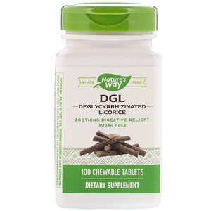 Отзывы о Натурес Вэй, DGL, Deglycyrrhizinated Licorice, 100 Chewable Tablets