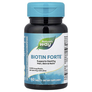 ناتشرز واي‏, Biotin Forte® مع الزنك ، 60 قرصًا