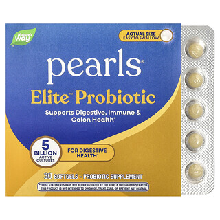 Nature's Way, Pearls® Elite™ Probiotic, 5 Billion CFU, 30 Softgels