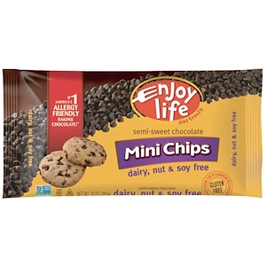 Купить Enjoy Life Foods, Мини-капли, полугорький шоколад, 283 г  на IHerb