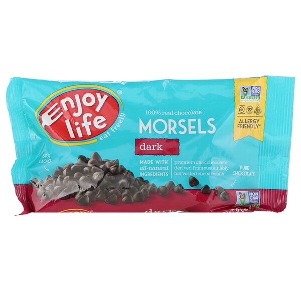Enjoy Life Foods, Regular Size Morsels, Dark Chocolate, 9 oz (255 g)