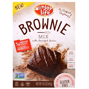 Enjoy Life Foods, Смесь Шоколадных пирожных Brownie, 14,5 унций (411 г)