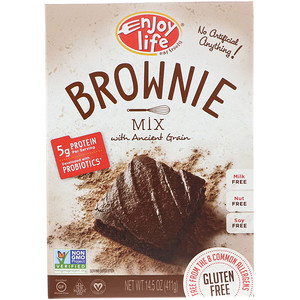Отзывы о Энджой Лайф фудс, Brownie Mix with Ancient Grain, 14.5 oz (411 g)