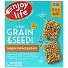Enjoy Life Foods, ألواح البذور والحبوب المقرمشة، بطاطا حلوة مع القيقب، 5 ألواح، 1 أوقية (28 غرام) لكل لوح