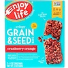 Enjoy Life Foods, Crispy Grain & Seed Bars, Cranberry Orange, 5 Bars, 1 oz (28 g) Each