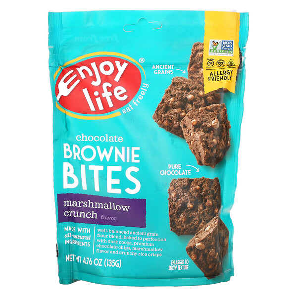 Chocolate Brownie Bites, Marshmallow Crunch , 4.76 oz (135 g)
