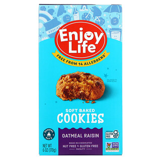 Enjoy Life Foods, Soft Baked Cookies, Oatmeal Raisin, 6 oz (170 g)