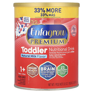 Enfamil, Enfagrow Premium™, Küçük Çocuklar için Besleyici İçecek, 1+ Yaş, Doğal Süt, 2 lbs (907 g)
