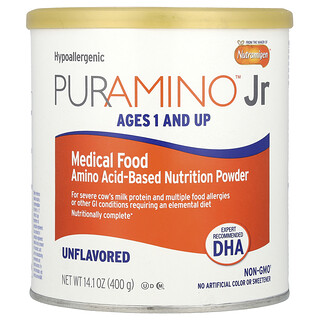 Enfamil, PurAmino™ Jr, Medical Food, Amino Acid-Based Nutrition Powder, Ages 1+, Unflavored, 14.1 oz (400 g)