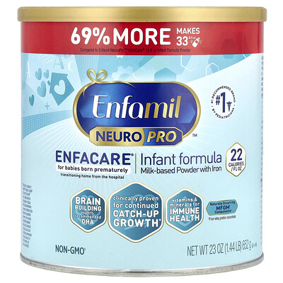 Enfamil, NeuroPro™, EnfaCare®, Fórmula para bebés, 652 g (23 oz)
