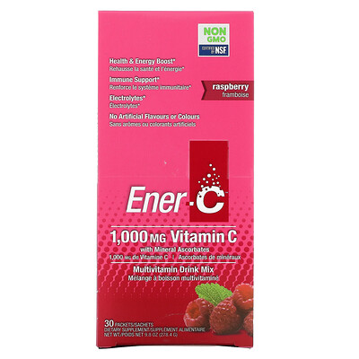 

Ener-C Vitamin C Multivitamin Drink Mix Raspberry 30 Packets 9.8 oz (278.4 g)