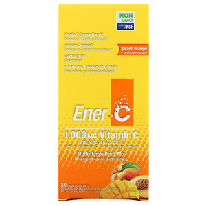 Енер Си, Vitamin C, Multivitamin Drink Mix, Peach Mango, 30 Packets, 10.2 oz (289.2 g) отзывы
