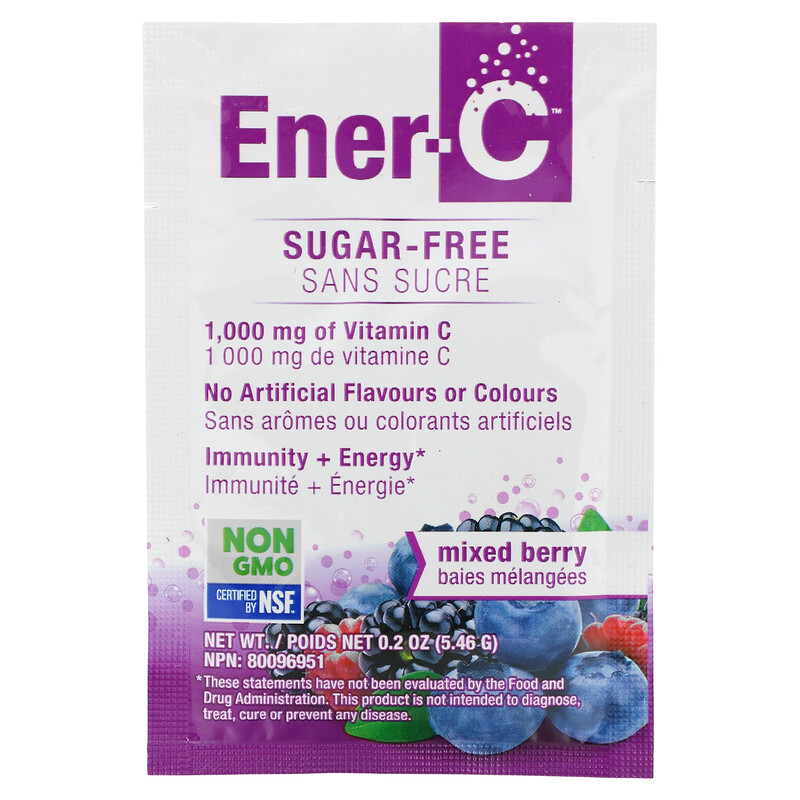 EnerC, Vitamin C, Multivitamin Drink Mix, Sugar Free, Mixed Berry