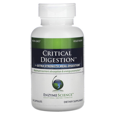 

Enzyme Science, Critical Digestion, 90 Capsules