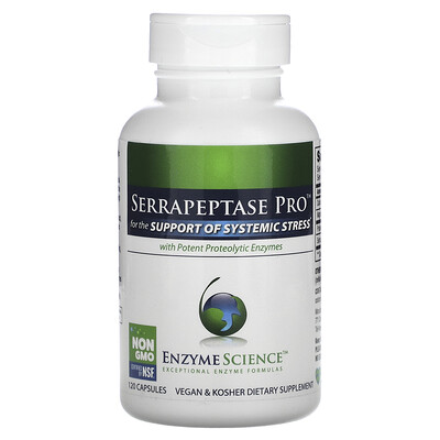 

Enzyme Science, Serrapeptase Pro with Potent Proteolytic Enzymes, 120 Capsules