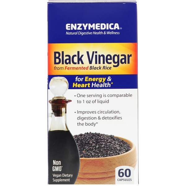 Enzymedica, Schwarzer Essig, 60 Kapseln (Discontinued Item)