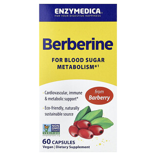 Enzymedica, Berberin, 60 kapsler