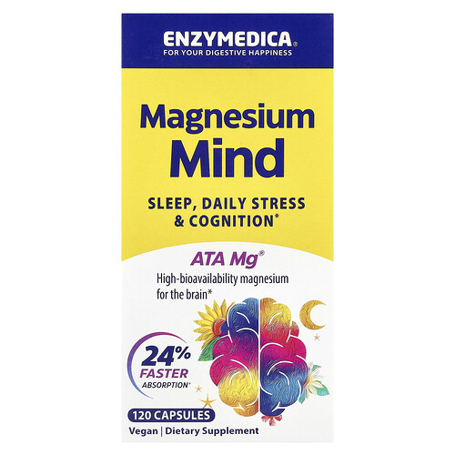 Enzymedica, Magnesium Mind, 120 Kapseln (350 mg pro Kapsel)