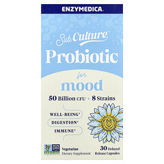 SubCulture™ Probiotic for Mood, 30 капсул із відстроченим вивільненням
