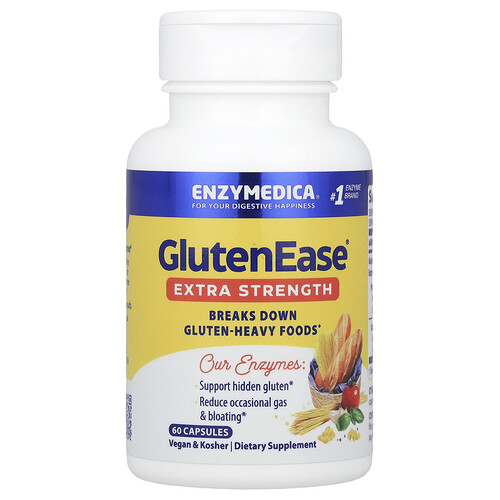 Enzymedica, GlutenEase®, zur Unterstützung bei Glutenunverträglichkeit, 60 Kapseln