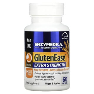 Enzymedica, GlutenEase, 엑스트라 스트렝스, 캡슐 60정