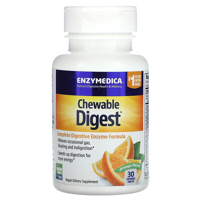 

Enzymedica Chewable Digest Orange 30 Chewable Tablets