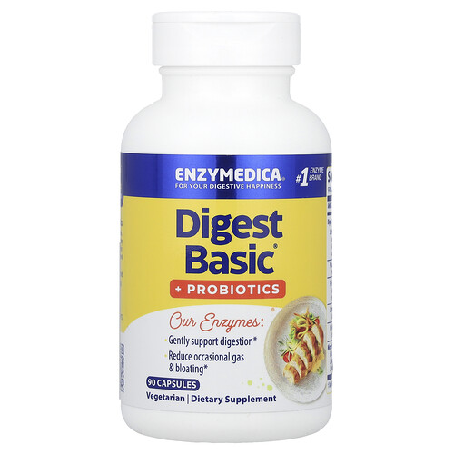 Enzymedica, Digest Basic + Probiotics, 90 Capsules