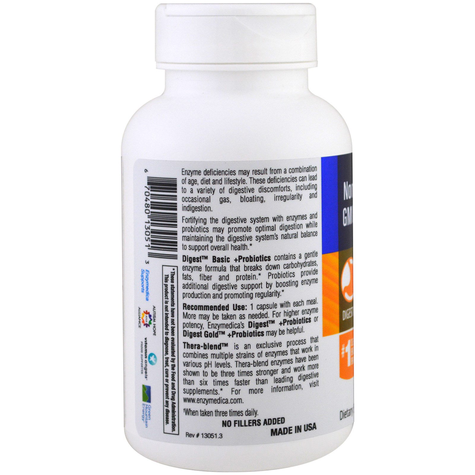 Enzymedica, Digest Basic + Probiotics, 90 Capsules