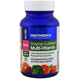 Enzymedica, Белковое питание, мультивитамины для женщин, 60 капсул