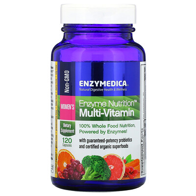 

Enzymedica Enzyme Nutrition, мультивитамины, для женщин, 120 капсул