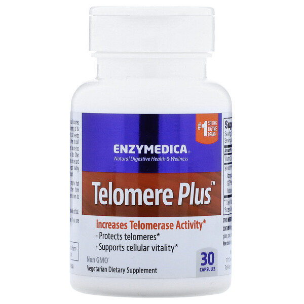 Enzymedica‏, المكما الغذائي Telomere Plus، عدد 30 كبسولة