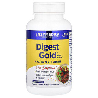 Enzymedica, Digest Gold® con ATPro®, 180 cápsulas