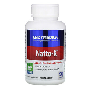 Отзывы о Энзаймедика, Natto-K, Cardiovascular, 90 Capsules