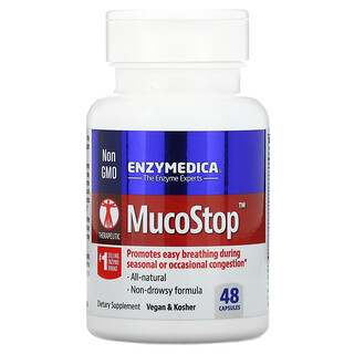 Enzymedica, MucoStop（ムコストップ）、48粒