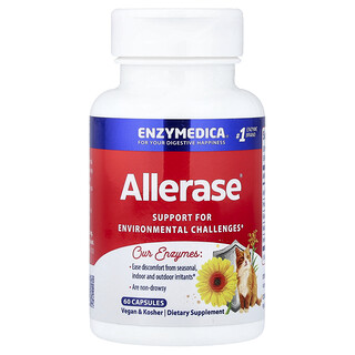 Enzymedica, Allerase®, Enzymmischung zur Unterstützung bei Umweltbelastungen, 60 Kapseln