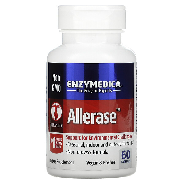 Enzymedica‏, Allerase، 60 كبسولة