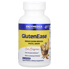GlutenEase®, добавка для розщеплення глютену, 120 капсул