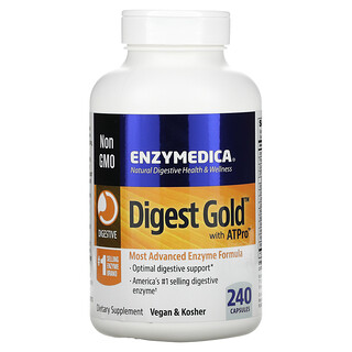 Enzymedica, Digest Gold with ATPro, 240 كبسولة