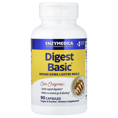 Enzymedica, Digest Basic, Formel mit essenziellen Enzymen, 90 Kapseln
