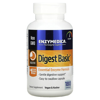 Enzymedica, Digest Basic، تركيبة إنزيم أساسية، 180 كبسولة