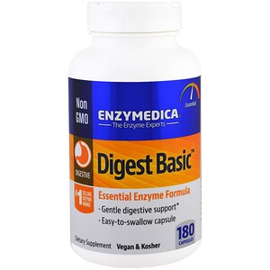Энзаймедика, Digest Basic, Essential Enzyme Formula, 180 Capsules отзывы покупателей