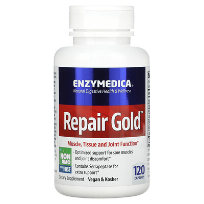 Enzymedica Repair Gold восстановление мышц тканей и суставов 120 капсул