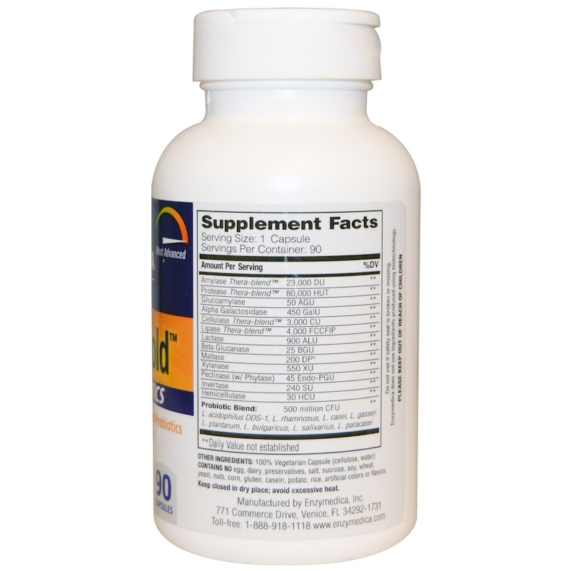 Enzymedica, ダイジェストゴールド＋プロバイオティクス（Digest Gold + Probiotics）, 90カプセル iHerb