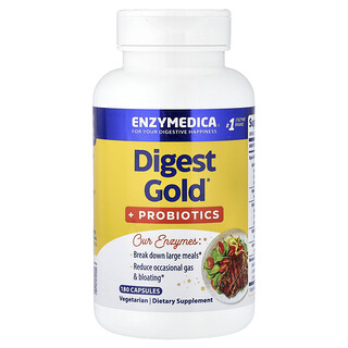 Enzymedica, Digest Gold® + Probiotics, 180 Capsules