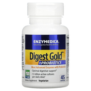 Enzymedica, 다이제스트 골드 + 프로바이오틱스, 45 캡슐