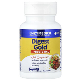 Enzymedica, Digest Gold® + Probiotics, 45 Capsules