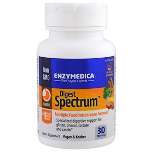 Enzymedica, Спектр пищеварения, 30 капсул