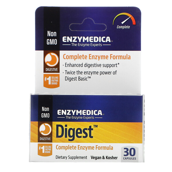 Enzymedica, Digest, komplette Enzym Formel, 30 Kapseln