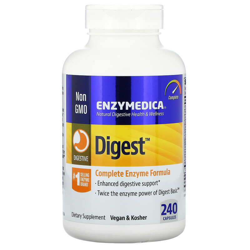 Enzymedica, Digest Complete Enzyme Formula, 240 Capsules - iHerb