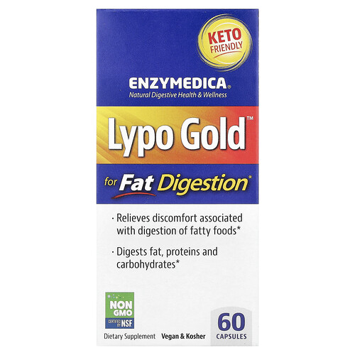 Enzymedica, Lypo Gold™, Verdauungsenzyme für die Fettverdauung, 60 Kapseln